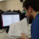 Randall Pittman Debugging his code.