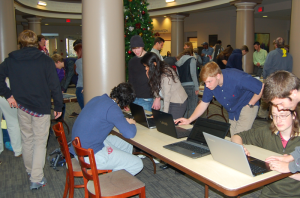 Students Present their programs at the Software Showcase
